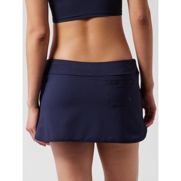 Athleta Tidal Swim Skirt Navy Small - Picture 2 of 8